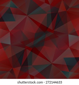 Abstract polygonal background with brown and dark blue triangles.