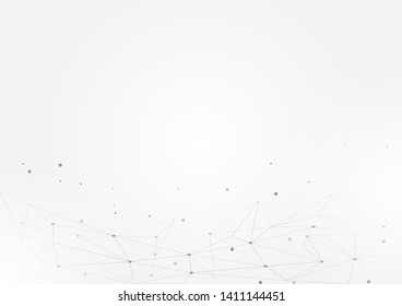 Abstract polygonal background with connected dots and lines.concept of digital technology,Internet connection.Vector illustration eps 10.