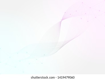 Abstract polygonal background with connected dots and lines.concept of digital technology,Internet connection.Vector illustration eps 10.