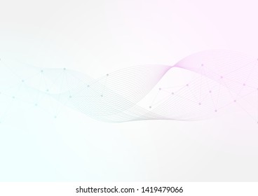 Abstract polygonal background with connected dots and lines.concept of digital technology,Internet connection.Vector illustration eps 10.