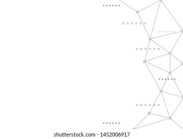 Abstract polygonal background with connected dots and lines.concept of digital technology,Internet connection.Vector illustration eps 10.