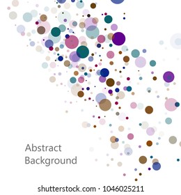 Abstract polygonal background with connecting dots and lines. Connection science background. Vector illustration