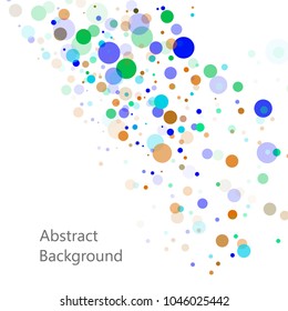 Abstract polygonal background with connecting dots and lines. Connection science background. Vector illustration