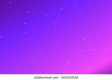 Abstract polygonal background with connecting dots and lines. Connection structure. 3d rendering.for copy space.