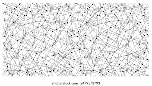 abstract polygonal background and connecting dots and lines. Global network connection. Digital technology with a complex background and space for your text