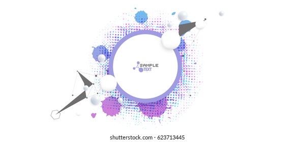 Abstract polygonal background with connecting dots and lines.