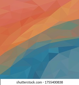 Abstract polygonal background. Creative geometric illustration in Origami style with gradient. The template can be used as a background for cell phones.
