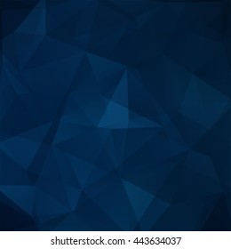 Abstract polygonal  background. Dark blue geometric vector illustration. Creative design template. 