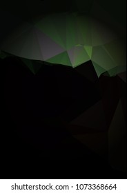 Abstract polygonal background with dark faded corners. Copy space. Vector clip art.