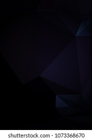 Abstract polygonal background with dark faded corners. Copy space. Vector clip art.