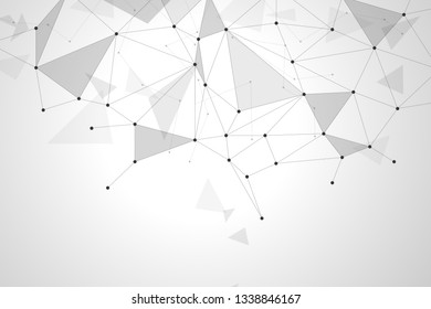 Abstract polygonal background design for business and technology.