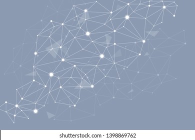 Abstract polygonal background design for business and technology.