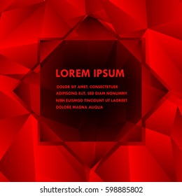 Abstract polygonal background. Elegant design element template with place for your text.