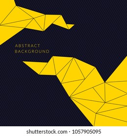 Abstract polygonal background in flat style. Vector illustration for design