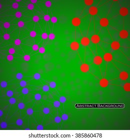 Abstract polygonal  background. Futuristic style card. Vector illustration