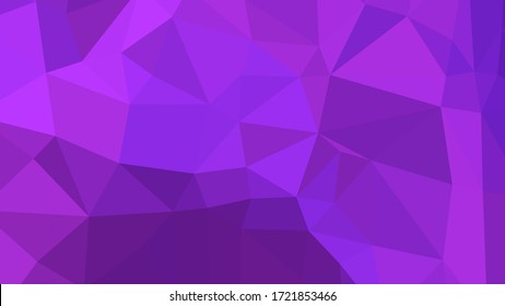 Abstrakter polygonaler Hintergrund. Geometrisches blaues violettes Vektorgrafik. Farbige 3D-Tapete.