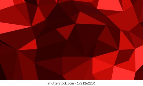 Fondo polígonal abstracto. Ilustración vectorial de Brown geométrica. Papel pintado en 3D.