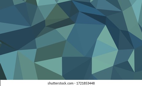 Abstract polygonal background. Geometric Cadet Blue vector illustration. Colorful 3D wallpaper.