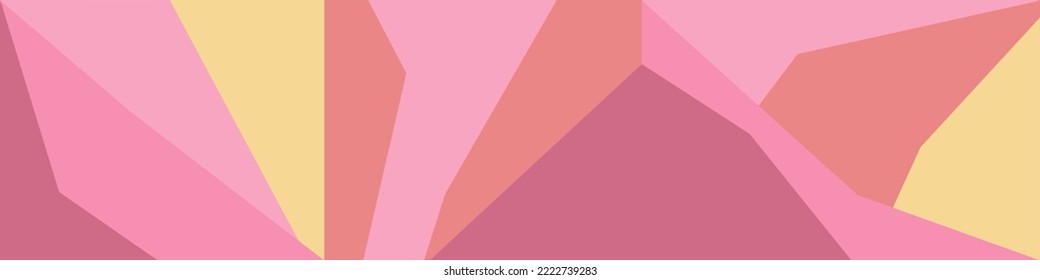 Abstract polygonal background. Background with geometric figures. Vector illustration for your design. Warm colors.