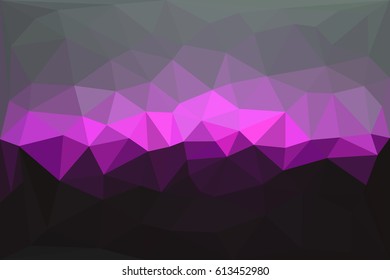 Abstract polygonal background. Geometric graphic design element. Crumpled paper origami. Contemporary business card, brochure cover, wallpaper. Decorative triangular mosaic. Vector illustration