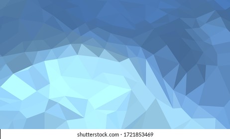 Abstrakter polygonaler Hintergrund. Geometrisches Light Sky Blue Vektorgrafik. Farbige 3D-Tapete.