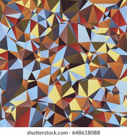 Abstract polygonal background. Geometric mosaic of triangles. Vector illustration