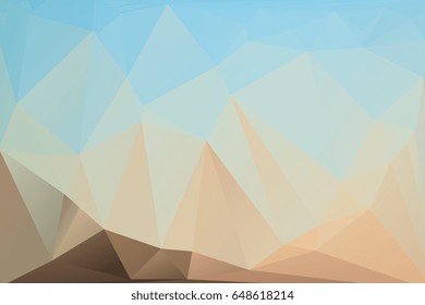 Abstract polygonal background. Geometric mosaic of triangles. Vector illustration
