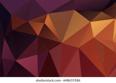 Abstract polygonal background. Geometric mosaic of triangles. Vector illustration