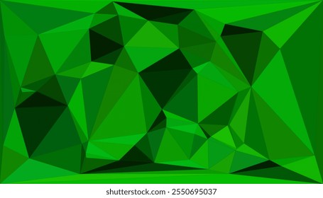 Abstrakter polygonaler Hintergrund mit geometrischen Formen in lebendigem, buntem Design, modernem digitalen Kunstwerk für Websites, Technologie und kreative Projekte