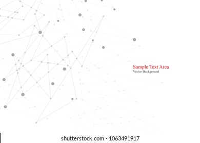 Abstract polygonal background, geometrical backdrop with connecting dots.