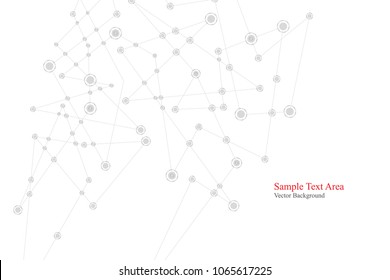 Abstract polygonal background, geometrical backdrop with connecting dots.