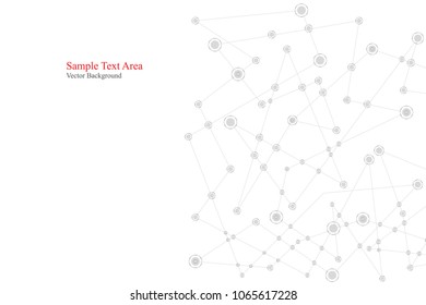 Abstract polygonal background, geometrical backdrop with connecting dots.