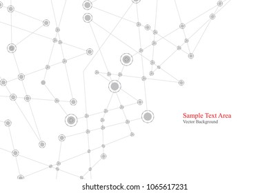 Abstract polygonal background, geometrical backdrop with connecting dots.