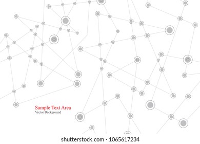 Abstract polygonal background, geometrical backdrop with connecting dots.