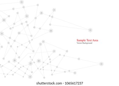 Abstract polygonal background, geometrical backdrop with connecting dots.