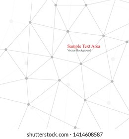 Abstract polygonal background, geometrical backdrop with connecting dots.