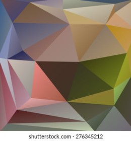 Abstract polygonal background with gray and green triangles.