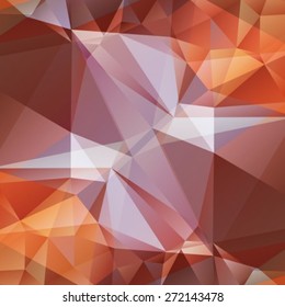 Abstract polygonal background with light and dark brown triangles.