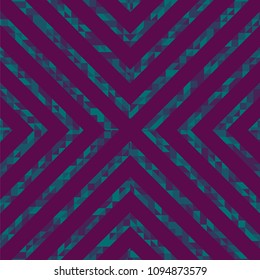 Abstract polygonal background with lines of colored triangles. Can be used as poster, banner, border, background, Wallpaper, card, print and etc. Eps10 vector.