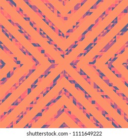 Abstract polygonal background with lines of colored triangles. Can be used as poster, banner, border, background, Wallpaper, card, print and etc. Eps10 vector.