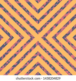 Abstract polygonal background with lines of colored triangles. Can be used as poster, banner, border, background, Wallpaper, card, print and etc. Eps10 vector.