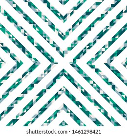 Abstract polygonal background with lines of colored triangles. Can be used as poster, banner, border, background, Wallpaper, card, print and etc. Eps10 vector.