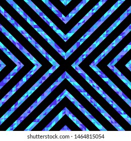 Abstract polygonal background with lines of colored triangles. Can be used as poster, banner, border, background, Wallpaper, card, print and etc. Eps10 vector.