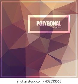 Abstract polygonal background. Low poly design. Polygonal vector background. Futuristic design.Suitable for ads, signboards, menu and web banner designs.?oncept