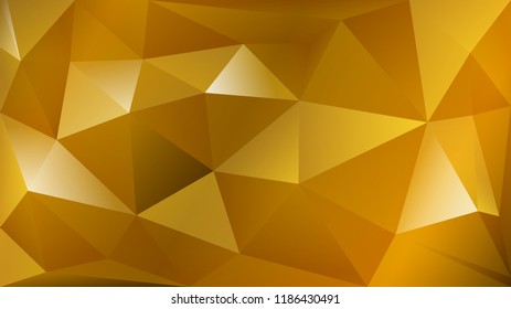 Abstract polygonal background of many triangles in yellow colors