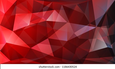 Abstract polygonal background of many triangles in red colors
