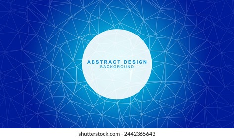 Material de fondo poligonal abstracto que combina círculos y triángulos