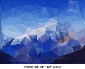 Abstract polygonal background in multicolored shades. There is a variant in the vector.