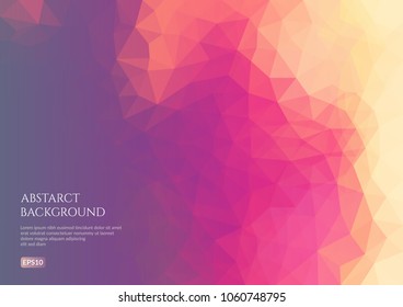 Abstract polygonal background pink and purple