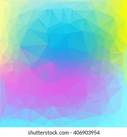 abstract polygonal background. rainbow colors. vector pattern design